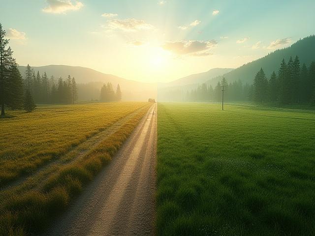 Құрылыс алаңы мен табиғи ландшафттың салыстырмалы көрінісі